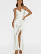 Blaise Asymmetric Neckline Maxi Dress Pearl - thumbnail 3