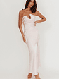 Blaise Asymmetric Neckline Maxi Dress Pink - thumbnail 1