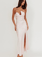 Blaise Asymmetric Neckline Maxi Dress Pink - thumbnail 4