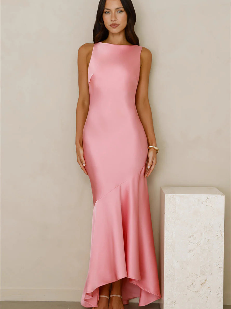 Bespoke Beauty Satin Maxi Dress 3