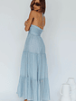 Asiah Halterneck Maxi Dress Ice Blue - thumbnail 2