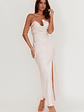 Blaise Asymmetric Neckline Maxi Dress Pink - thumbnail 5