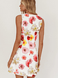 Austria Sleeveless Double Breasted Mini Dress Floral - thumbnail 2