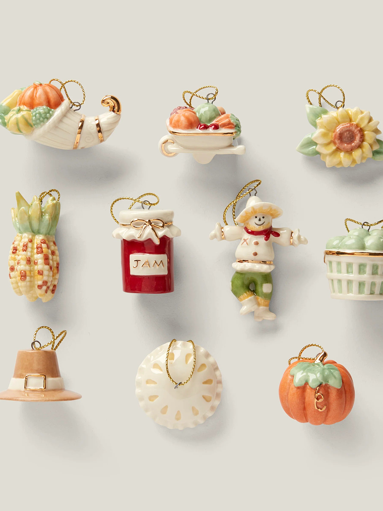Autumn Favorites 10-Piece Ornament Set 1