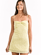 Bailee Yellow Sequin Mini Dress - thumbnail 2