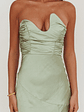 Blaise Asymmetric Neckline Maxi Dress Sage - thumbnail 3
