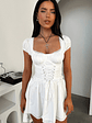 Briellyn Mini Dress - White - thumbnail 1