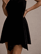 Baker | Black Velvet Draped-Hem Mini Dress - thumbnail 6