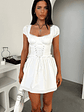 Briellyn Mini Dress - White - thumbnail 2