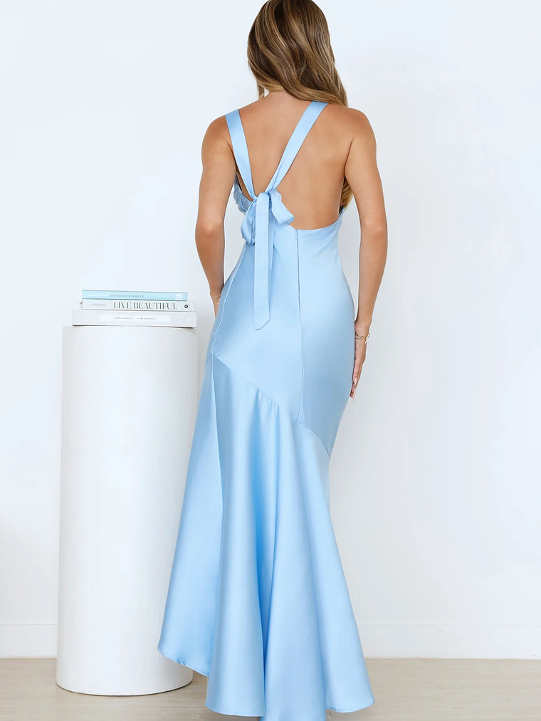 Bespoke Beauty Satin Maxi Dress 14