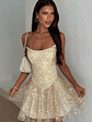 Blaise Strapless Sequin Mini Dress - Champagne - thumbnail 8