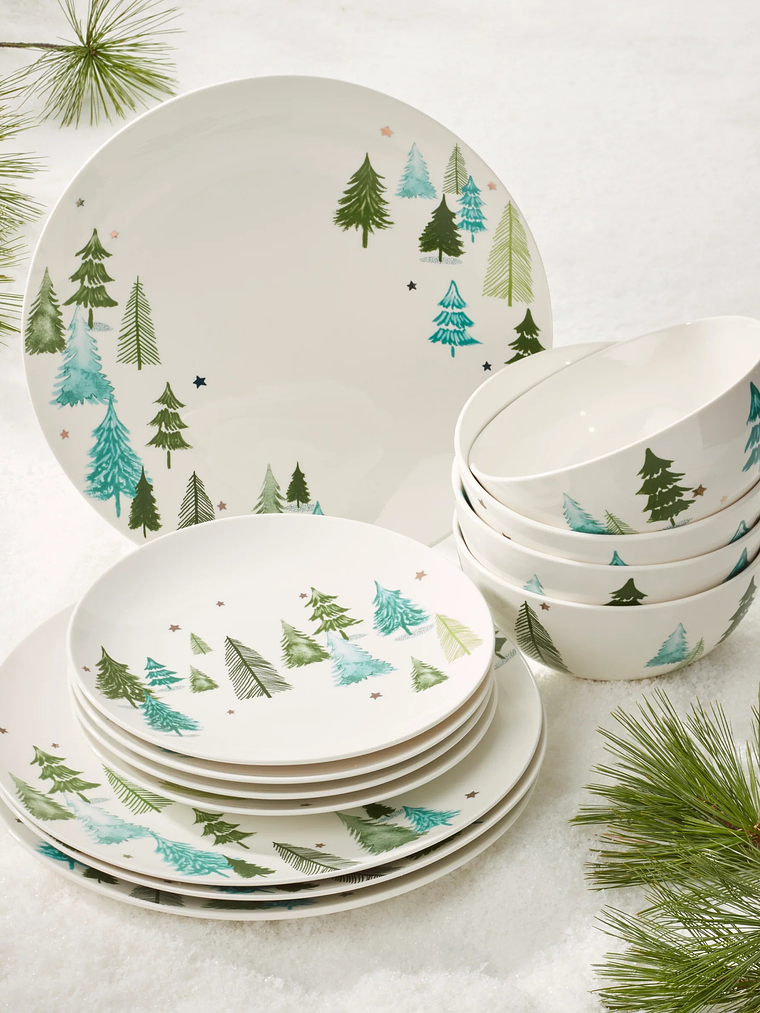 Balsam Lane 12-Piece Dinnerware Set 2