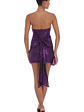 Bow Draped Sequin Dress in Purple - thumbnail 1