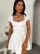 Briellyn Mini Dress - White - thumbnail 9