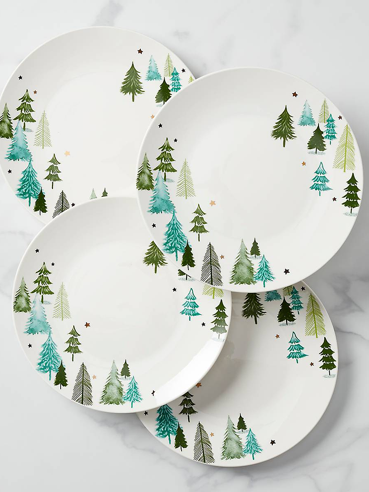Balsam Lane 4-Piece Dinner Plate Set 1