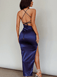 Can't Hardly Wait Cut-Out Midi Dress Navy - thumbnail 2
