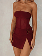 Beau Mini Dress Burgundy - thumbnail 5