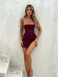Beau Mini Dress Burgundy - thumbnail 4