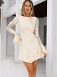 Bright Breezy Long Sleeve Mesh Mini Dress - thumbnail 2