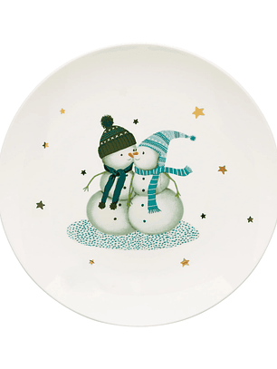 Balsam Lane Snowman Accent Plate