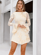 Bright Breezy Long Sleeve Mesh Mini Dress - thumbnail 4