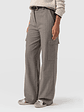 Astrid Cargo Pant - Brown Herringbone - thumbnail 4