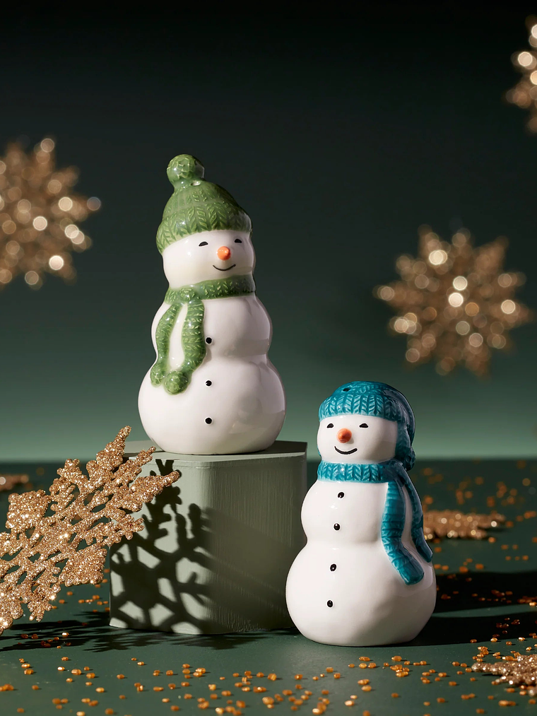 Balsam Lane Snowman Salt & Pepper Set 2