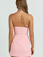 Avery Mini Dress Strapless Corset Bodice Draped Dress in Pink - thumbnail 2