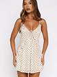 Can't Resist You Mini Dress Cream/Choc Polka Dot - thumbnail 2