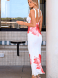 Beck White Floral Print Maxi Dress - thumbnail 8