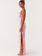 Bright Lights Beaded Maxi Dress - Pink - thumbnail 4