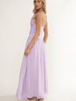 Brighten Drop Waist Flower Accent Maxi Dress Lilac - thumbnail 2