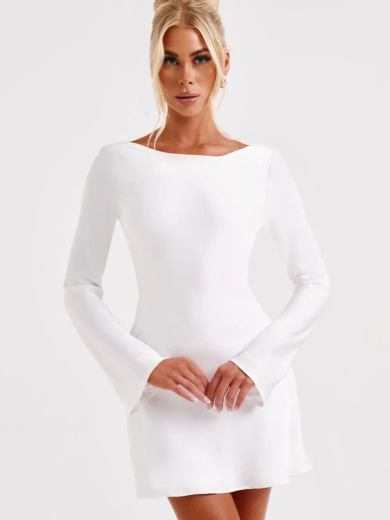 Bambi Mini Dress - Ivory 7