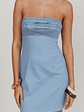 Caffeine Bow Detail Strapless Mini Dress Denim - thumbnail 5