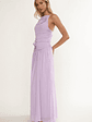 Brighten Drop Waist Flower Accent Maxi Dress Lilac - thumbnail 6