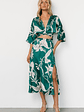 Avryll Front Tie Dress | Green - thumbnail 6