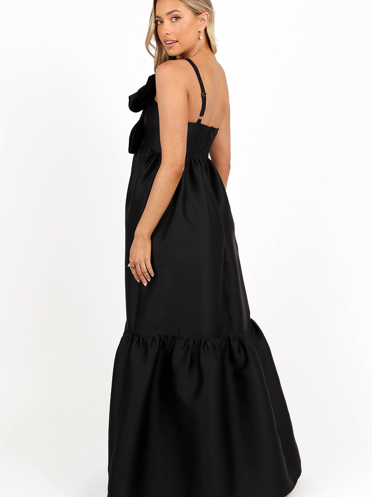 Betina Bow Front Maxi Dress - Black 6