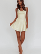 Brigid Cowl Neck Scoop Back Mini Dress Butter - thumbnail 4