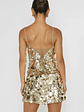 Axel Sequin Mini Dress Gold - thumbnail 4