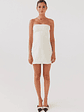 Ayanna Strapless Mini Dress - Ivory - thumbnail 2