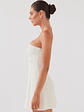 Ayanna Strapless Mini Dress - Ivory - thumbnail 3