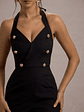 Banks | Black Tailored Halter-Neck Straight-Leg Jumpsuit - thumbnail 2