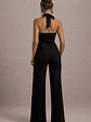 Banks | Black Tailored Halter-Neck Straight-Leg Jumpsuit - thumbnail 3