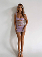 Calista Mini Dress Lilac - thumbnail 1