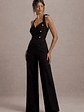 Banks | Black Tailored Halter-Neck Straight-Leg Jumpsuit - thumbnail 5