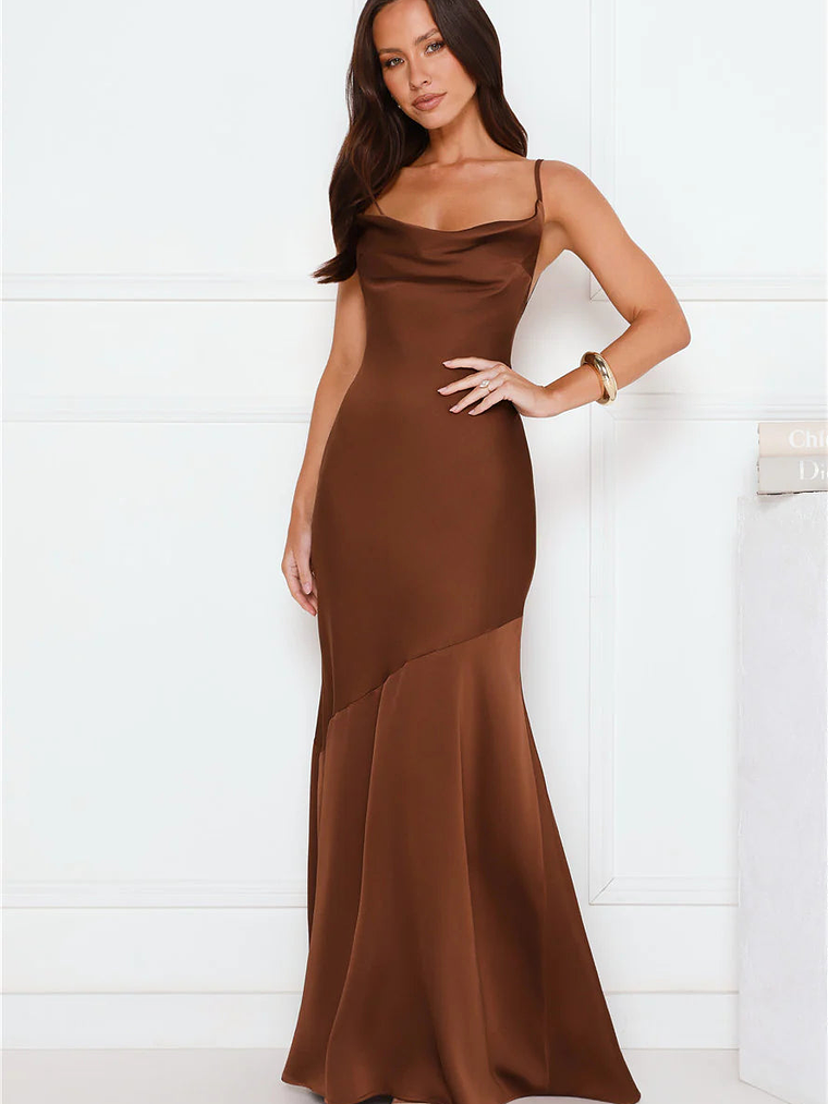 Brilliant Belle Satin Maxi Dress 1