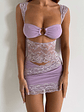 Calista Mini Dress Lilac - thumbnail 4