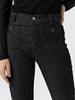 Bowie Stretch Flare Jeans - Black - thumbnail 5