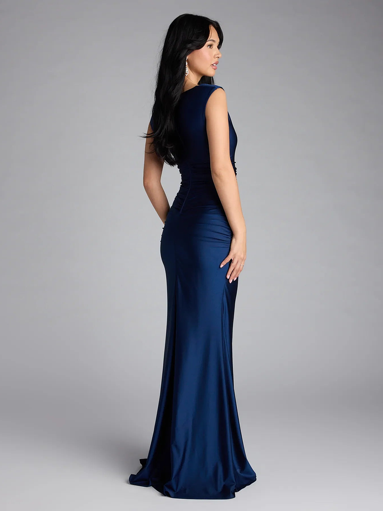 Blanca Boat Neck Mermaid Formal Dress 2