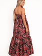 Betina Bow Front Maxi Dress - Brown Floral - thumbnail 5